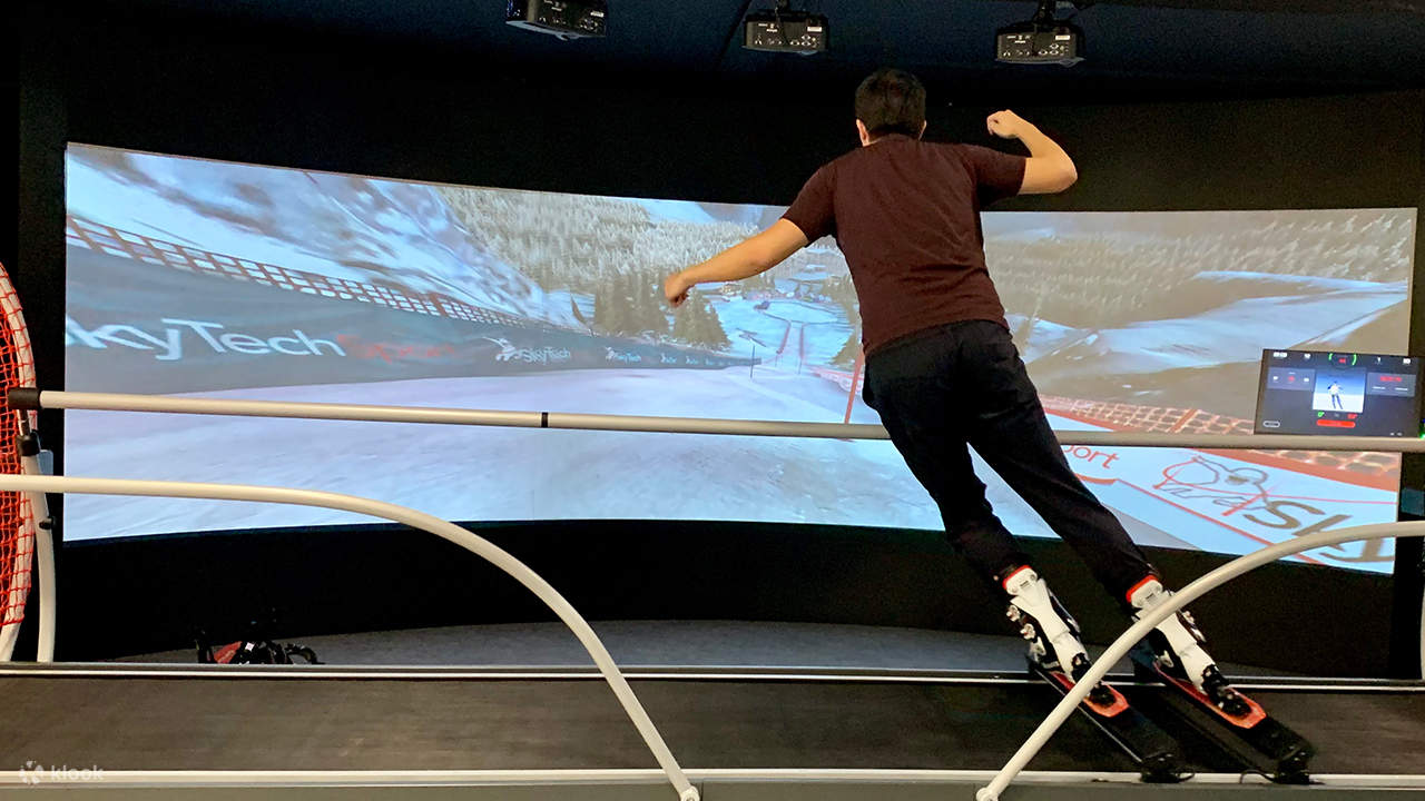 スキーシュミレーター クセを早期発見】スキーシュミレーター「Sky Tech Sport」やって